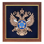 10026 /10-008/21*21см Гальванопластика Плакетка "Эмблема СВР" (10-008)