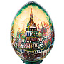 Деревянное пасхальное яйцо на подставке "Храм Василия Блаженного", фотография 2. Интернет-магазин ЛАВКА ПОДАРКОВ