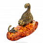 Статуэтка с янтарем "Кот и Скорпион", фотография 2. Интернет-магазин ЛАВКА ПОДАРКОВ