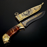 0011889 Златоуст НОЖ сувенирный "МЕДВЕДЬ"  в П/У