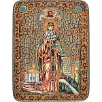 0044791/15*20см Икона подарочная"Прпд Максим Грек"мор.дуб(RTI-346.m)