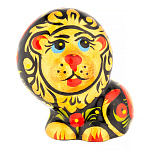 0068176 Хохлома  статуэтка "Львенок" 4*5см  керамика