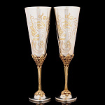 14954/2.1.0017 Серебро 925° НАБОР фужеров "Эдемский сад" 2пр. в ПУ 241,98