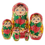 Матрешка "Ягода" 5 мест, фотография 1. Интернет-магазин ЛАВКА ПОДАРКОВ
