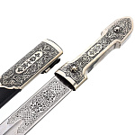 9205/АА Оружие сувенирное КИНЖАЛ КАВКАЗСКИЙ РАГДАН ножны - кожа