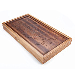 0057275/RTN-025.mn Нарды из массива черного дуба 58*63см  СНЯТЫ С ПР-ВА