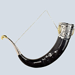 0015301 РОГ ДЛЯ ВИНА  из Рога БУЙВОЛА 36*7см