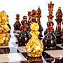 Шахматы с янтарными фигурами "Мини бочата" 48х48 см, фотография 9. Интернет-магазин ЛАВКА ПОДАРКОВ