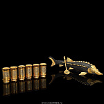 0030017 Златоуст Набор ИКОРНЫЙ со стопками (6шт.) в ПУ