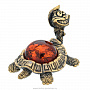 Статуэтка с янтарем "Черепаха в шляпе", фотография 2. Интернет-магазин ЛАВКА ПОДАРКОВ