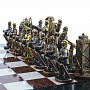 Шахматы из камня и бронзы "Нефтяники" 40х40 см, фотография 6. Интернет-магазин ЛАВКА ПОДАРКОВ