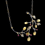 823929/20,68г  Серебро 925* ПОДВЕСКА  вст.Янтарь фианит р/п