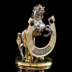 0063004 Златоуст ПОДКОВА "СЧАСТЬЯ В ДОМ " нефрит в ПУ