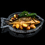 Стеклянное блюдо для рыбы "FISH", фотография 1. Интернет-магазин ЛАВКА ПОДАРКОВ