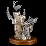 Скульптура из рога горного козла "Козероги"