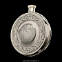 Фляга мужская гравированная  серебро 925, фотография 2. Интернет-магазин ЛАВКА ПОДАРКОВ