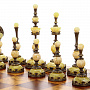 Шахматный ларец из березового капа с янтарными фигурами, фотография 2. Интернет-магазин ЛАВКА ПОДАРКОВ
