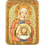 Икона подарочная "Св.праведница Вероника Кровоточивая" 15 х 20 см, фотография 1. Интернет-магазин ЛАВКА ПОДАРКОВ