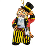 /МАЙОЛИКА фигурка "Тигр-дрессировщик" елочная игрушка  выс 10см