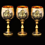 11576/NAW-4529 Златоуст питейный Набор РЮМОК ТЮЛЬПАН 3шт