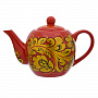 Чайник заварочный 0,7 л "Золотая кудрина". Хохлома, фотография 3. Интернет-магазин ЛАВКА ПОДАРКОВ