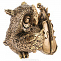 Скульптура интерьерная "Сова с контрабасом", фотография 4. Интернет-магазин ЛАВКА ПОДАРКОВ
