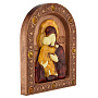 Икона янтарная "Владимирская Божья Матерь" 13х16 см, фотография 2. Интернет-магазин ЛАВКА ПОДАРКОВ
