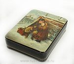  /19*15*5см Художественная роспись Шкатулка из серии "Русский портрет" /200