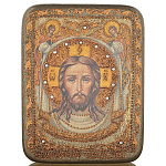 22042/RTI-212.m 15*20см Икона подарочная"Спас Нерукотворный"мор.дуб 