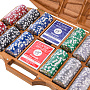 Покерный набор в резном чемоданчике из ясеня "Арабеска-4", фотография 4. Интернет-магазин ЛАВКА ПОДАРКОВ