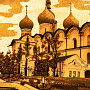 Картина янтарная "Храм" 40х30 см, фотография 2. Интернет-магазин ЛАВКА ПОДАРКОВ