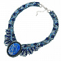 Колье из бисера и лазурита, фотография 2. Интернет-магазин ЛАВКА ПОДАРКОВ