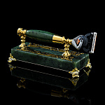 0058307 Златоуст БРИТВЕННЫЙ СТАНОК "НЕФРИТОВЫЙ" (8014/2804)