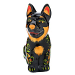 0042508 Хохлома Скульптура "ОВЧАРКА" 9*11см фарфор