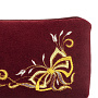 Очечник бархатный с вышивкой "Подарок". Бордовый, фотография 3. Интернет-магазин ЛАВКА ПОДАРКОВ