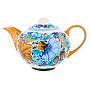 Чайник заварочный 500 мл "Васильки". Хохлома, фотография 1. Интернет-магазин ЛАВКА ПОДАРКОВ