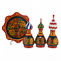 Набор для специй "Купола". Хохлома, фотография 1. Интернет-магазин ЛАВКА ПОДАРКОВ