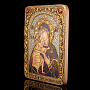 Икона "Божья Матерь Феодоровская". Морёный дуб. 21 х 29 см., фотография 1. Интернет-магазин ЛАВКА ПОДАРКОВ