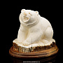 Скульптура из бивня мамонта "Медведь", фотография 1. Интернет-магазин ЛАВКА ПОДАРКОВ