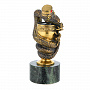 Бронзовая статуэтка "Медицинская змея", фотография 1. Интернет-магазин ЛАВКА ПОДАРКОВ