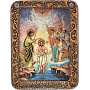 Икона подарочная "Крещение Иисуса Христа" 15 х 20 см, фотография 2. Интернет-магазин ЛАВКА ПОДАРКОВ