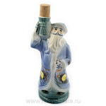 -1л Фарфор ШТОФ "ДЕД МОРОЗ" праздничный 1л в комплекте