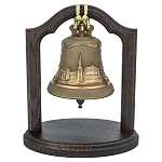 0078001/1072-матовый КОЛОКОЛ "Москва" СРЕДНИЙ  вес 1кг на подставке