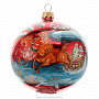 Новогодний елочный шар с художественной росписью, фотография 1. Интернет-магазин ЛАВКА ПОДАРКОВ