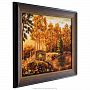 Картина янтарная "Осенний парк" 38х48 см, фотография 2. Интернет-магазин ЛАВКА ПОДАРКОВ