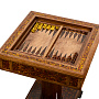 Янтарный стол с шахматами и нардами 62х62 см, фотография 2. Интернет-магазин ЛАВКА ПОДАРКОВ