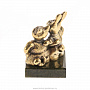 Бронзовая статуэтка "Кролик и кот", фотография 4. Интернет-магазин ЛАВКА ПОДАРКОВ