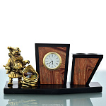 0030182 Златоуст Карандашница "ГНОМИК"  яшма,позолота, в П/У