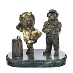 0037809 Бронза Статуэтка "НОВОГОДНИЙ 2018" (4.308.1)