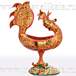 4300/10024 Хохлома Братина "Петушок" 52*42см